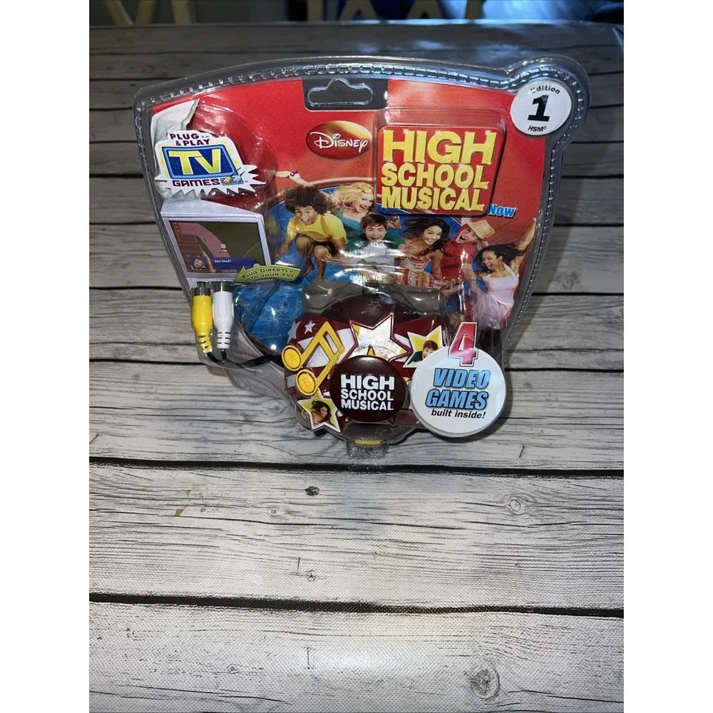 High School Musical Plug & Play TV Game 4-Games New Sealed Disney Jakks Pacific